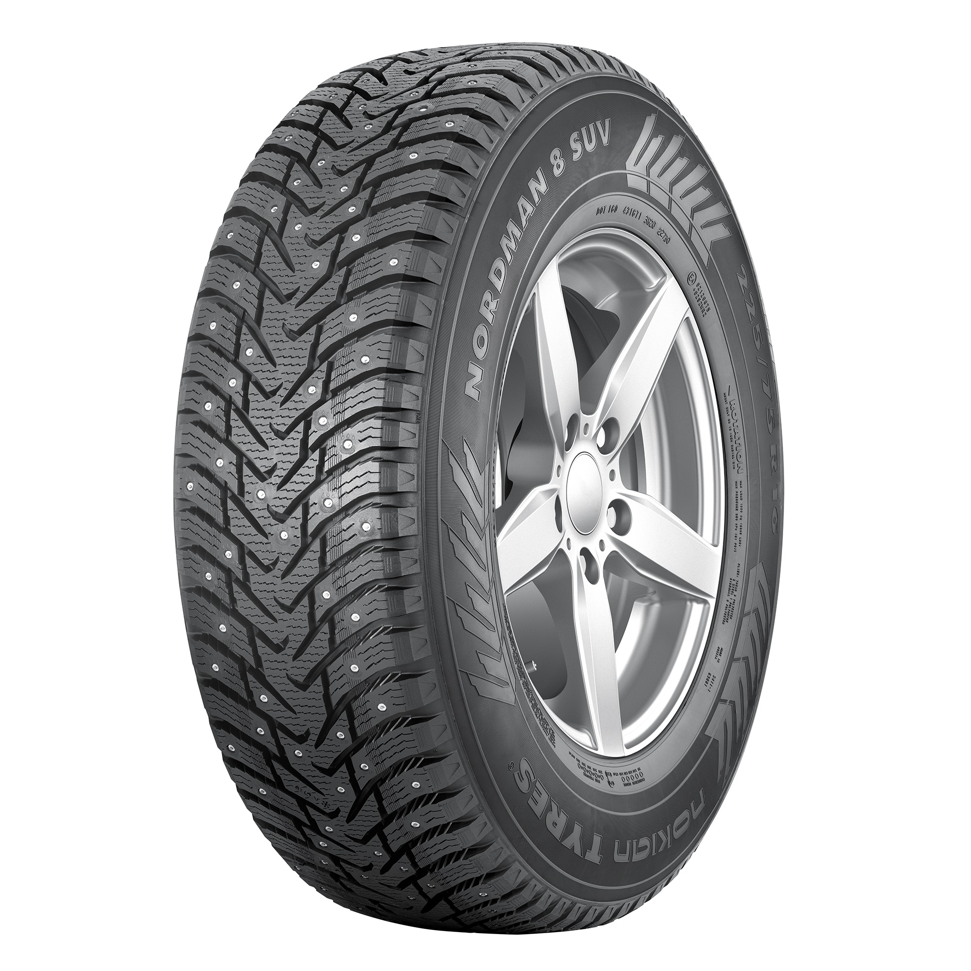 Nordman Шина 255/60 R 18 112T Nokian NORDMAN  8 SUV  XL 225/55 R18   шипы