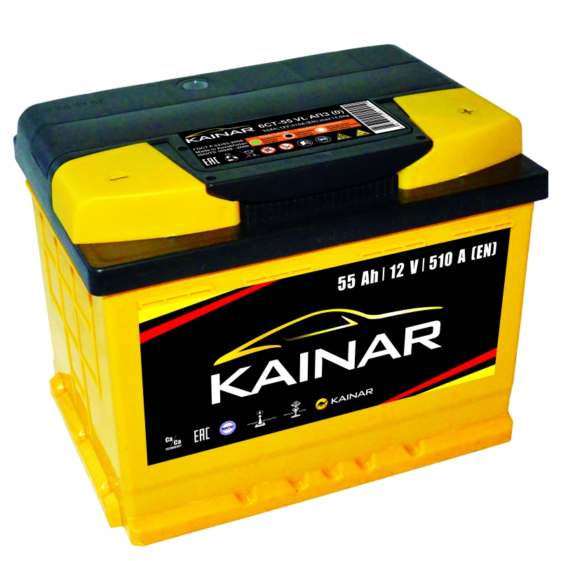 Kainar АКБ 6СТ-55 АПЗ KAINAR (о.п.) 242*175*190 55А/ч